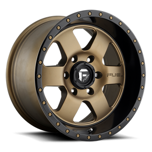 Fuel Offroad D617 PODIUM Matte Bronze Black Bead Ring 15x7 +13 4x137mm 110.1mm - WheelWiz