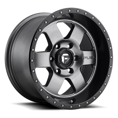 Fuel Offroad D619 PODIUM Matte Gun Metal Black Bead Ring 15x7 +13 4x156mm 132mm - WheelWiz