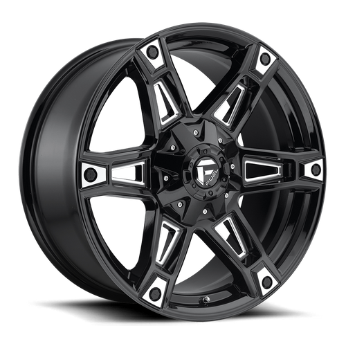 Fuel Offroad D622 DAKAR Gloss Black Milled 20x9 +01 6x135|6x139.7mm 106.1mm - WheelWiz
