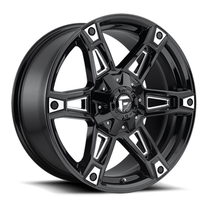 Fuel Offroad D622 DAKAR Gloss Black Milled 20x9 +20 5x139.7|5x150mm 110.1mm - WheelWiz