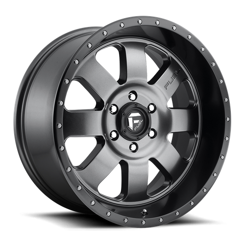 Fuel Offroad D628 BAJA Matte Gun Metal Black Lip 20x9 +01 8x165.1mm 125.1mm - WheelWiz