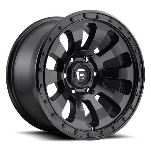 Fuel Offroad D630 TACTIC Matte Black 17x9 -12 6x139.7mm 108mm