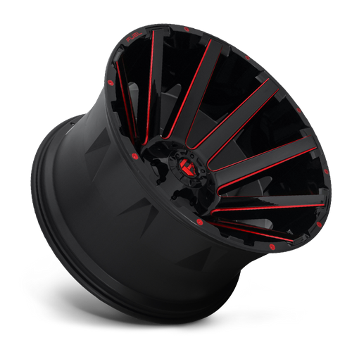 Fuel Offroad D643 CONTRA Gloss Black Red Tinted Clear 24x12 -44 6x135|6x139.7mm 106.1mm - Wheelwiz