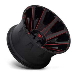 Fuel Offroad D643 CONTRA Gloss Black Red Tinted Clear 24x12 -44 6x135|6x139.7mm 106.1mm - Wheelwiz