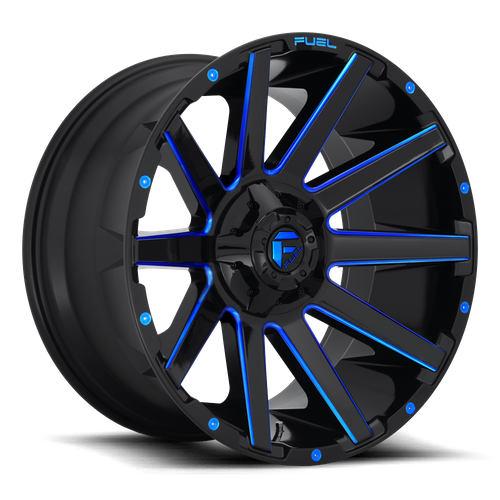 Fuel Offroad D644 CONTRA Gloss Black Blue Tinted Clear 20x9 +20 5x139.7|5x150mm 110.1mm