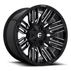 Fuel Offroad D649 SCHISM Gloss Black Milled 20x9 +01 8x165.1mm 125.1mm - WheelWiz