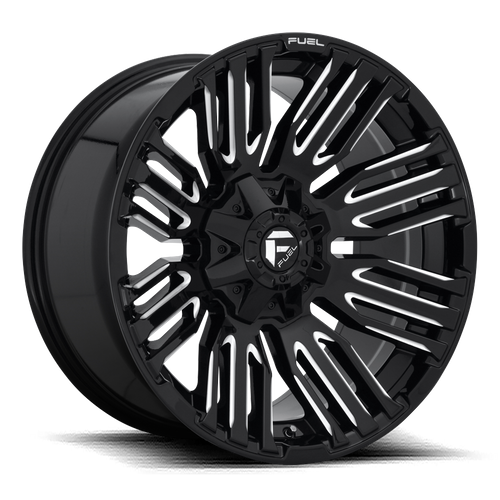 Fuel Offroad D649 SCHISM Gloss Black Milled 20x9 +1 5x114.3|5x127mm 78.1mm - Wheelwiz