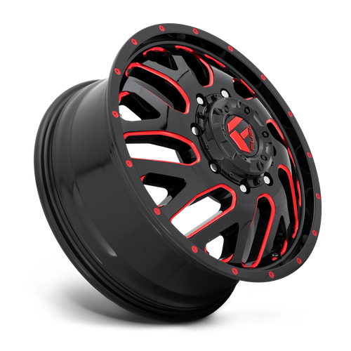 Fuel Offroad D656 TRITON Gloss Black Red Tinted Clear 20x8.25 +105 8x165.1mm 121.5mm