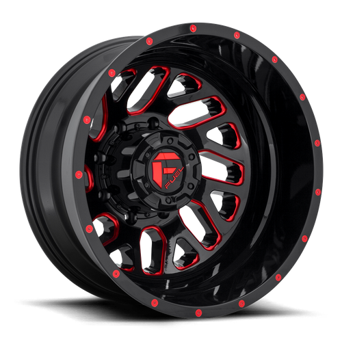 Fuel Offroad D656 TRITON Gloss Black Red Tinted Clear 20x8.25 -240 8x165.1mm 121.5mm