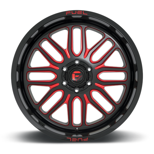 Fuel Offroad D663 IGNITE Gloss Black Red Tinted Clear 20x10 -18 5x127mm 78.1mm