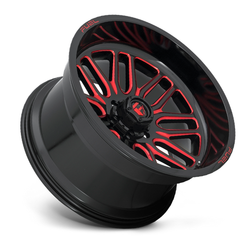Fuel Offroad D663 IGNITE Gloss Black Red Tinted Clear 22x12 -43 6x135mm 87.1mm - Wheelwiz
