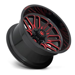 Fuel Offroad D663 IGNITE Gloss Black Red Tinted Clear 20x10 -18 5x127mm 78.1mm