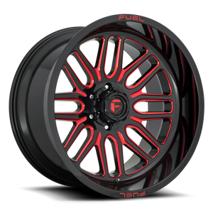 Fuel Offroad D663 IGNITE Gloss Black Red Tinted Clear 22x10 -18 5x127mm 78.1mm