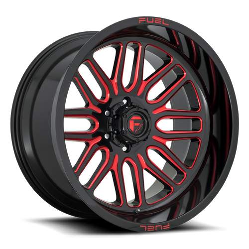 Fuel Offroad D663 IGNITE Gloss Black Red Tinted Clear 20x9 +19 6x139.7mm 106.1mm