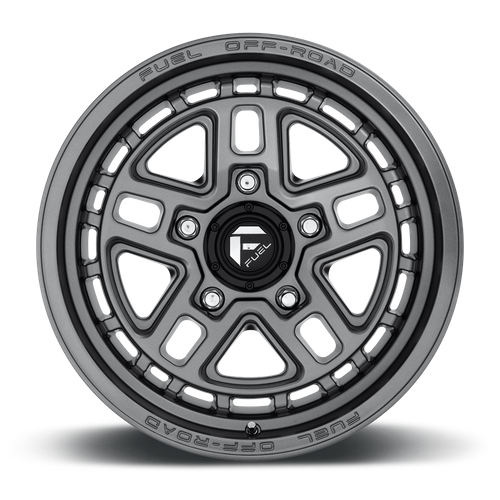 Fuel Offroad D668 NITRO Matte Gun Metal 17x9 -12 5x127mm 71.5mm