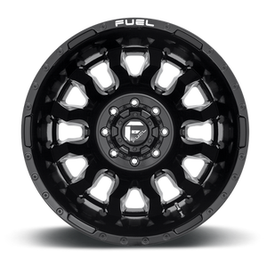 Fuel Offroad D673 BLITZ Gloss Black Milled 20x8.25 -240 8x165.1mm 121.5mm - Wheelwiz
