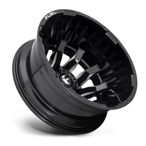 Fuel Offroad D673 BLITZ Gloss Black Milled 20x8.25 -202 8x200mm 142mm - Wheelwiz