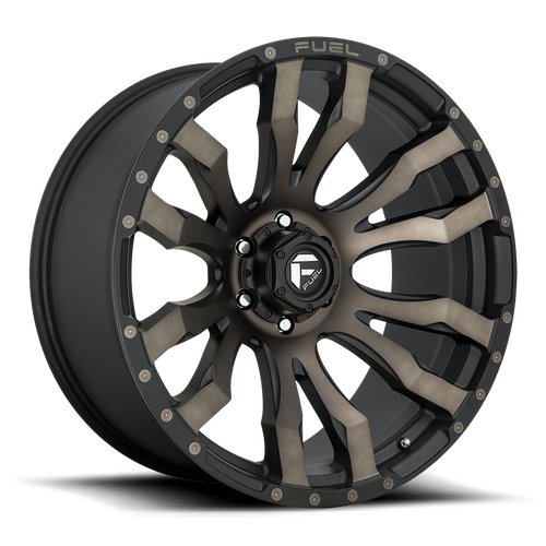Fuel Off-road D674 MATTE BLACK DOUBLE DARK TINT 20x10 -18 5x139.7mm 78.1mm - Wheelwiz