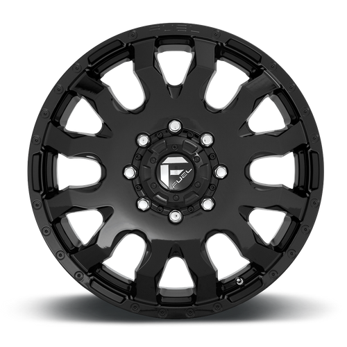 Fuel Offroad D675 BLITZ Gloss Black 20x8.25 +105 8x200mm 142mm