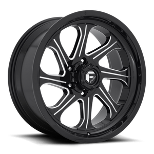 Fuel Offroad D676 SEEKER Gloss Black Milled 20x9 +01 6x139.7mm 106.1mm - WheelWiz