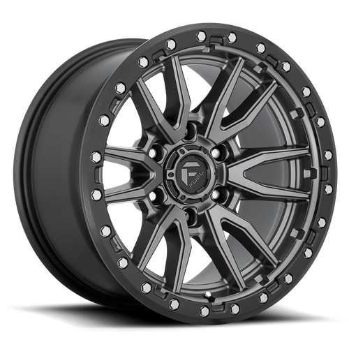 Fuel Offroad D680 REBEL Matte Gunmetal Black Bead Ring 20x9 +20 6x135mm 87.1mm