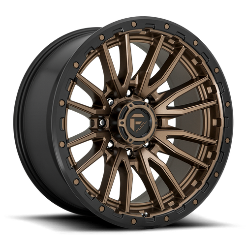 Fuel Offroad D681 REBEL Matte Bronze Black Bead Ring 22x10 -18 8x165.1mm 125.1mm
