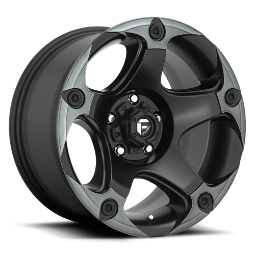 Fuel Offroad D685 MENACE Matte Black Double Dark Tint 17x9 +01 6x139.7mm 106.1mm - WheelWiz