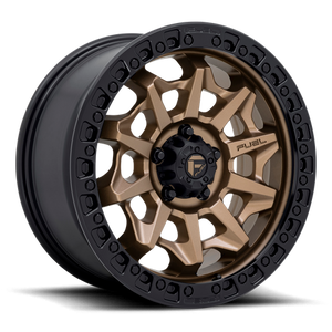Fuel Offroad D696 COVERT Matte Bronze Black Bead Ring 18x9 +20 8x180mm 124.2mm