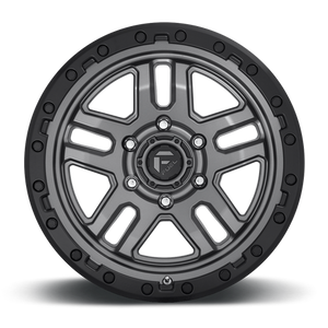 Fuel Offroad D701 AMMO Matte Gunmetal Black Bead Ring 18x9 +1 6x135mm 87.1mm - Wheelwiz