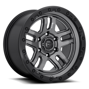 Fuel Offroad D701 AMMO Matte Gunmetal Black Bead Ring 17x9 -12 5x127mm 71.5mm - Wheelwiz