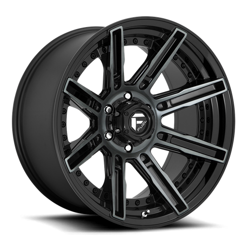 Fuel Offroad D708 ROGUE Gloss Mach Double Dark Tint 20x9 +1 6x139.7mm 106.1mm - Wheelwiz