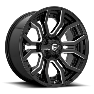 Fuel Offroad D711 RAGE Gloss Black Milled 20x9 +1 6x135|6x139.7mm 106.1mm