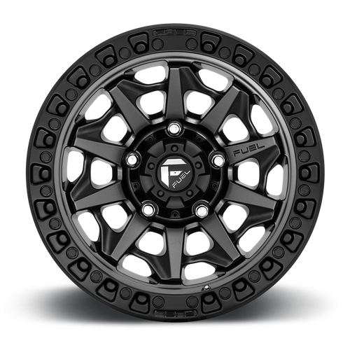 Fuel Offroad D716 COVERT Matte Gunmetal Black Bead Ring 17x8.5 +14 6x114.3mm 66.1mm