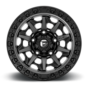 Fuel Offroad D716 COVERT Matte Gunmetal Black Bead Ring 17x8.5 +14 6x114.3mm 66.1mm