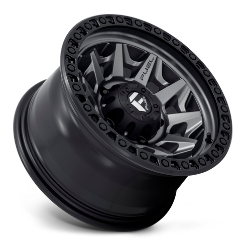 Fuel Offroad D716 COVERT Matte Gunmetal Black Bead Ring 15x8 -19 5x114.3mm 72.6mm