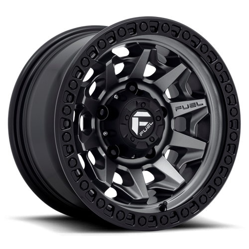 Fuel Offroad D716 COVERT Matte Gunmetal Black Bead Ring 15x8 -19 5x114.3mm 72.6mm