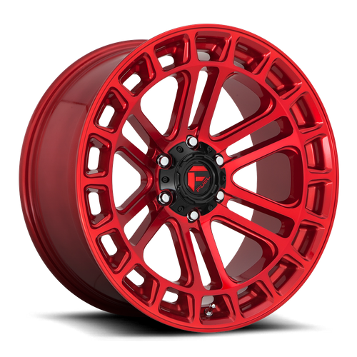 Fuel Offroad D719 HEATER Candy Red Machined 20x10 -18 6x139.7mm 106.1mm