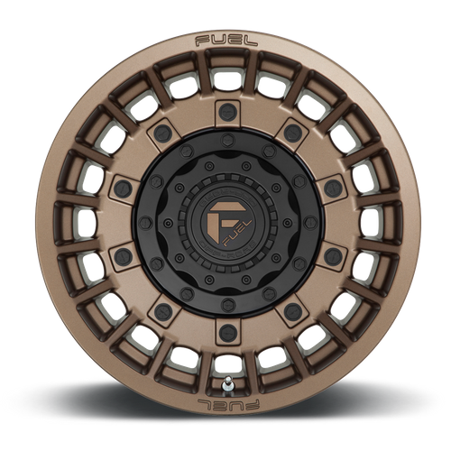 Fuel Offroad D725 MILITIA Matte Bronze &amp; Black 17x9 +1 5x114.3|5x127mm 78.1mm