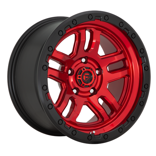 Fuel Offroad D732 AMMO Candy Red Black Bead Ring 20x9 +1 6x114.3mm 106.1mm