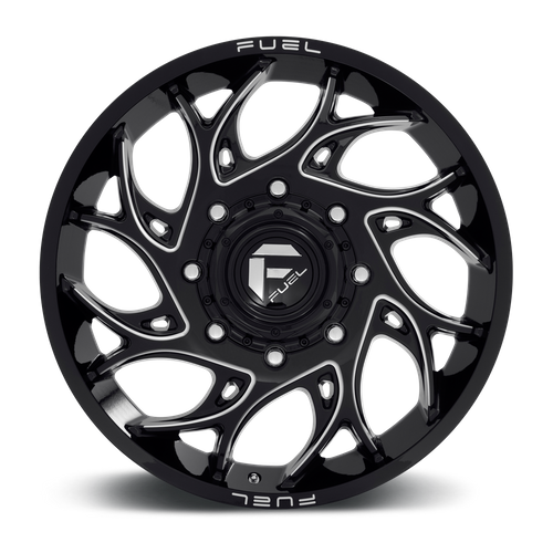 Fuel Offroad D741 RUNNER Gloss Black Milled 22x8.25 +105 8x165.1mm 121.5mm