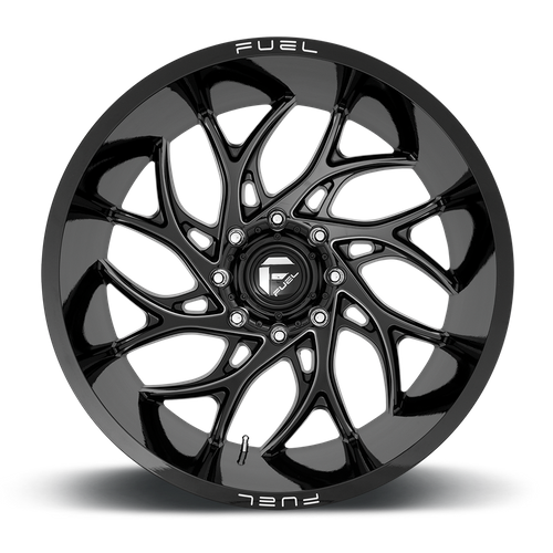 Fuel Offroad D741 RUNNER Gloss Black Milled 22x10 -18 6x135mm 87.1mm - Wheelwiz