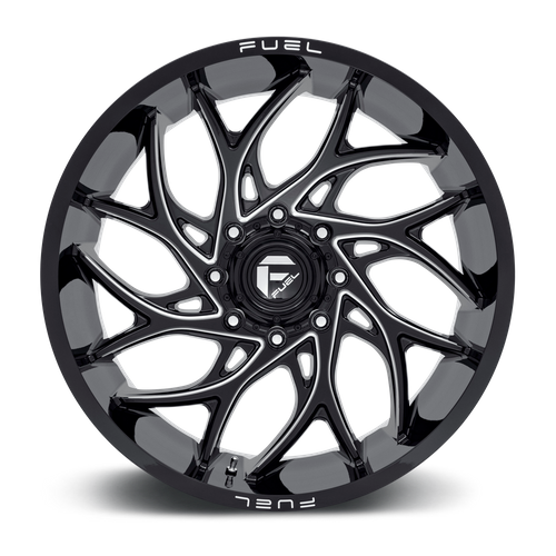 Fuel Offroad D741 RUNNER Gloss Black Milled 24x11 0 8x165.1mm 125.1mm - Wheelwiz