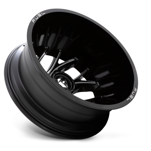Fuel Offroad D741 RUNNER Gloss Black Milled 20x8.25 -265 8x165.1mm 121.5mm - Wheelwiz