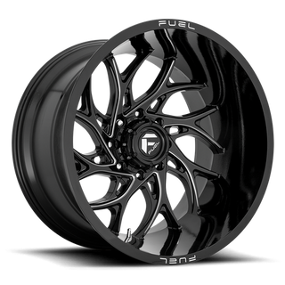 Fuel Offroad D741 RUNNER Gloss Black Milled 22x10 -18 6x139.7mm 106.1mm