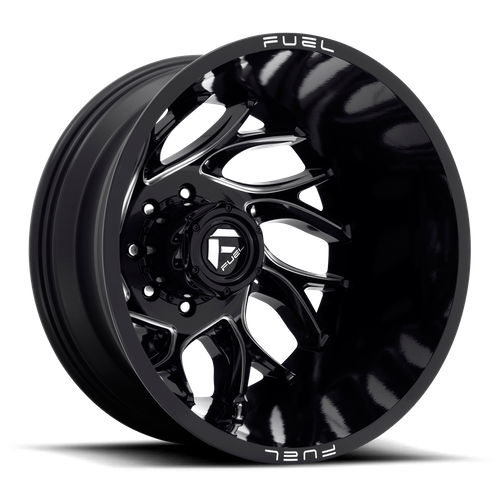 Fuel Offroad D741 RUNNER Gloss Black Milled 20x8.25 -265 8x165.1mm 121.5mm - Wheelwiz