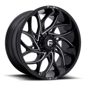 Fuel Offroad D741 RUNNER Gloss Black Milled 24x11 0 8x165.1mm 125.1mm - Wheelwiz
