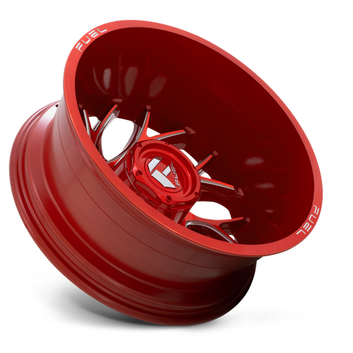 Fuel Offroad D742 RUNNER Candy Red Milled 20x8.25 -240 8x165.1mm 121.5mm - Wheelwiz