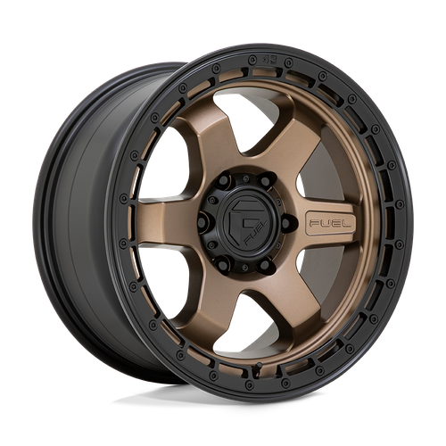 Fuel Offroad D751 BLOCK Matte Bronze W/ Black Ring 18x9 +20 6x120mm 67.1mm