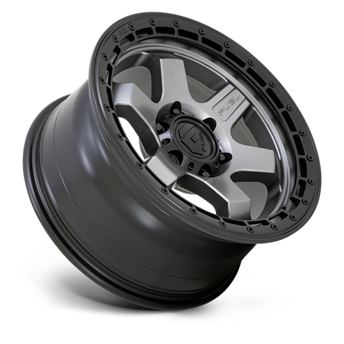 Fuel Offroad D752 BLOCK Matte Gunmetal W/ Black Ring 18x9 +20 5x127mm 71.5mm