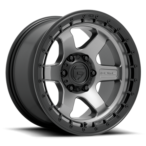 Fuel Offroad D752 BLOCK MATTE GUNMETAL WITH BLACK RING 17x9 +1 6x135mm 87.1mm